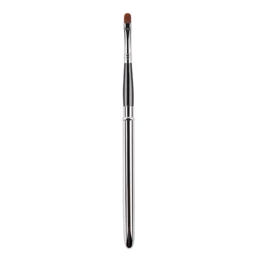 Alternative view of Lady Makeup Brush Lip Gloss Brush with Protect Cap Metal Handle Lip Brush Cosmetic Brush Concealer Brush Lipstick Brush