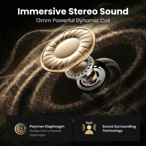 Alternative view of Active Noise Cancelling Wireless Headphones with Immersive Sound Ultra-Low Latency Effortless Wireless Charging for Gym running