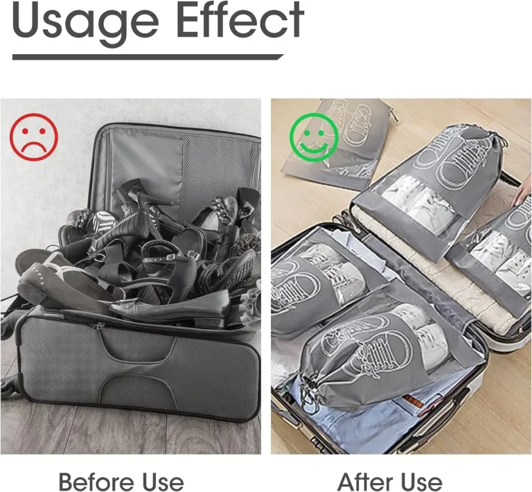 Shoe Organizer Bags - Portable Non-Woven Storage Pouches (5/10 Pack) - Image 5