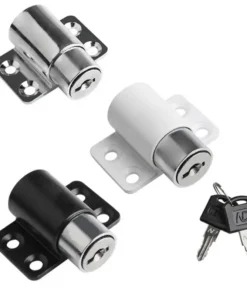Alternative view of Sliding Door Window Locks Set with Keys - Child Safety and Anti-Theft Security