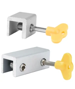 Alternative view of Aluminum Alloy Window Lock Stopper - Sliding Sash and Cabinet Locks - Anti-Theft Security Straps