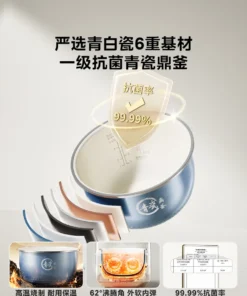 Alternative view of Midea 3L Multifunctional Rice Cooker - Non-Stick, Ideal for 2-5 People