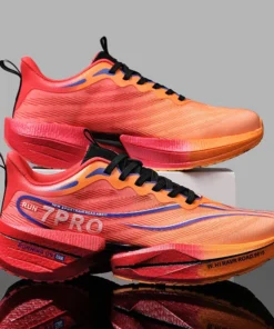 New Men's Carbon Plate Sneakers Outdoor Soft Sole Mesh Sports Shoes Running Shoes Light Anti-Slip Casual Couple Tennis Shoes