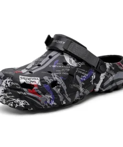 Summer Men's Camouflage EVA Clogs - Comfortable Beach Sandals Size 46-47