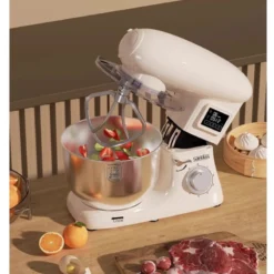 Alternative view of Full Automatic Small Household Stand Mixer with Dough Kneading and Whisking Functions