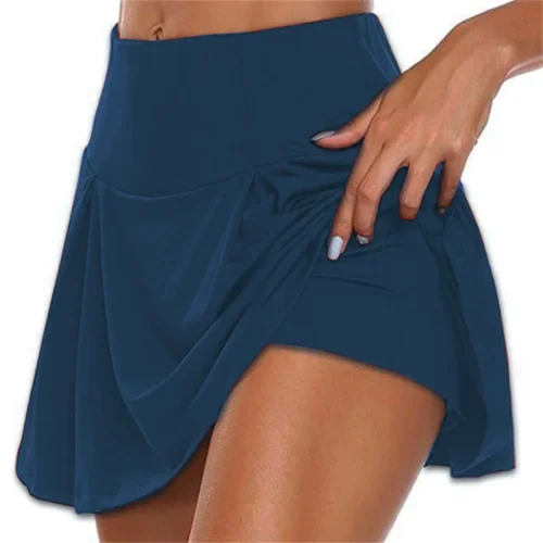Alternative view of Summer Women's High Waist Tennis and Dance Skirt Shorts - Quick-Dry, Solid Color