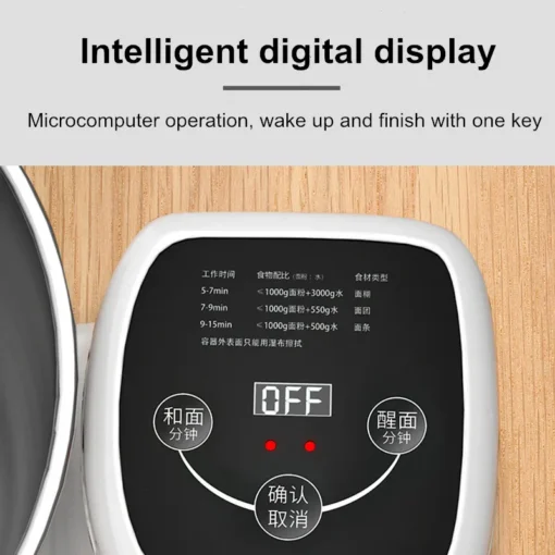 Vertical Stand Mixer with 5L Stainless Steel Bowl and 500W Power for Home Bakers - Image 3