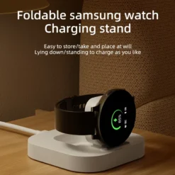 Alternative view of Wireless Charger Stand for Samsung Galaxy Watch Series 6/5/4/3 Pro 45/40/44mm Active 2 Classic Type C Fast Charging Dock