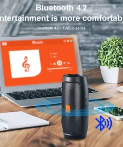 Alternative view of TF Portable Wireless Stereo Bluetooth Speaker - Dual Subwoofers, FM, TF Card Playback