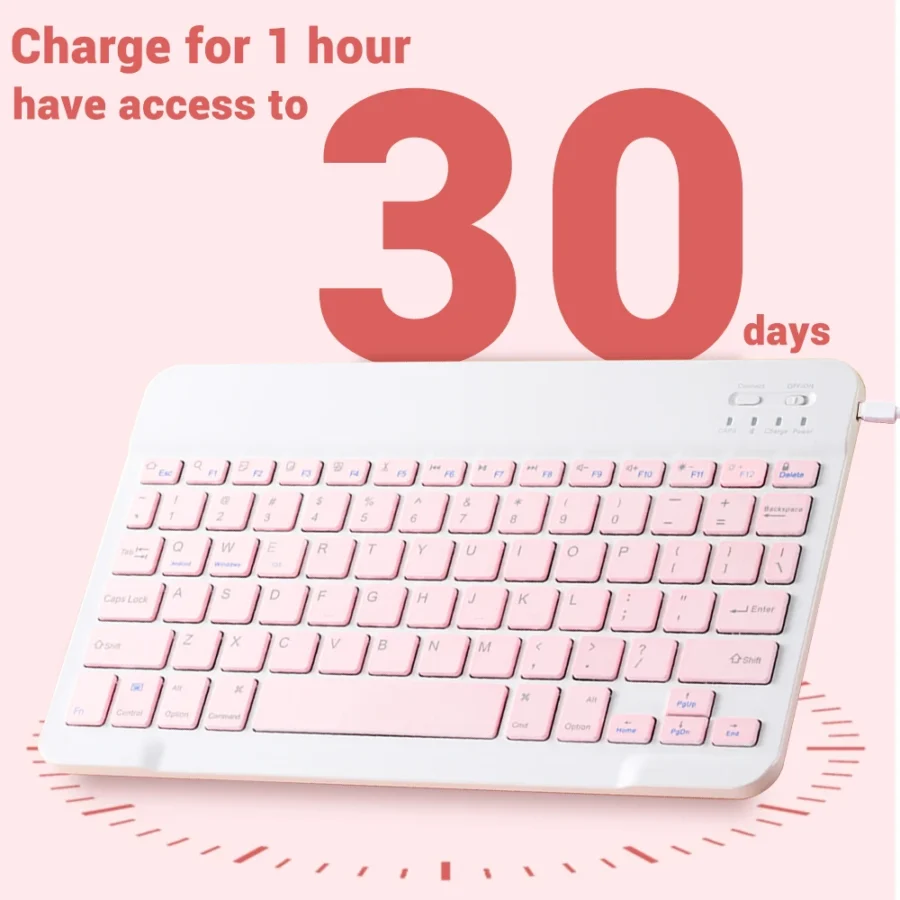 Mini Wireless Keyboard Bluetooth Keyboard For ipad Phone Tablet Portable Bluetooth Keyboard and Mouse For Samsung Xiaomi Android - Image 4