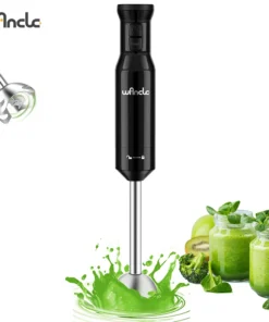 Wancle 600W Electric Immersion Blender - Multifunctional Stick Mixer for Baby Food, Vegetables, and Meat