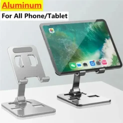 Alternative view of Foldable Desk Phone Holder with Adjustable Angle for iPhone and Tablets