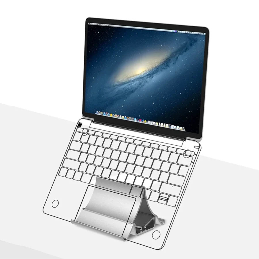 Vertical Laptop Stand with Heat Dissipation and Non-Slip Design for iPad Pro and Tablets - Image 3