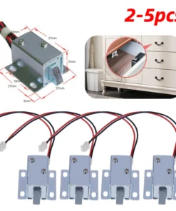 Mini Solenoid Magnetic Lock - DC 5V/12V for Cabinets and Drawers