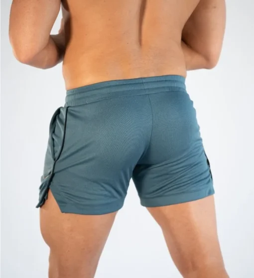 Men's Sports Shorts with Breathable Mesh for Fitness Training and Running - Image 2