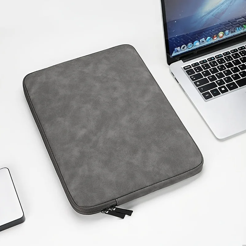 PU Leather Laptop Sleeve Case - Slim and Protective Design for 11-15 Inch Devices - Image 6