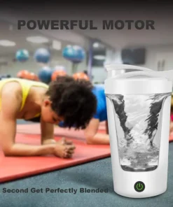 Alternative view of Portable 450ml Electric Protein Powder Shaker Bottle for Home and Travel