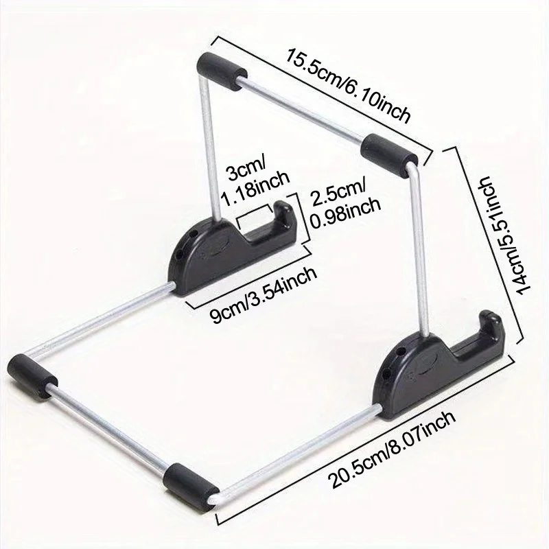 Foldable Multi-Device Stand - Lightweight Adjustable Design for Tablets and Laptops - Image 4