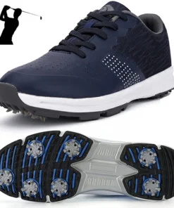 Waterproof Golf Shoes for Men Spikeless Outdoor Golf Sport Training Sneakers Classic Mens Golf Trainers Big Size 13 14