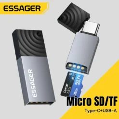 Essager 2 in 1 Card Reader USB 2.0 High Speed Adapter for PC and Laptop Accessories