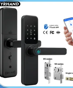 TTLock Bluetooth Smart Fingerprint Touch Screen Lock - Digital Security Lock for Home