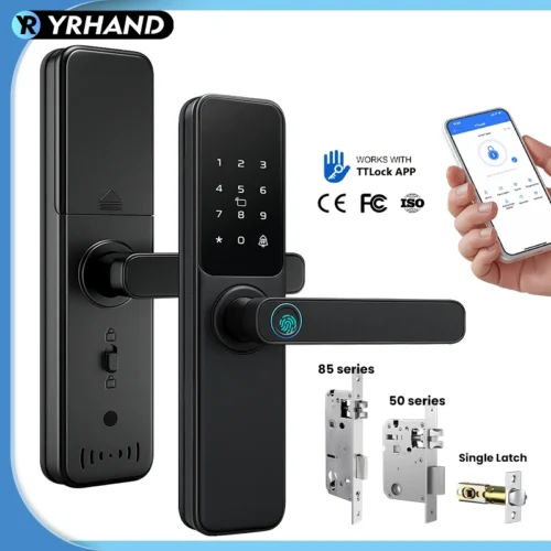 TTLock Bluetooth Smart Fingerprint Touch Screen Lock - Digital Security Lock for Home