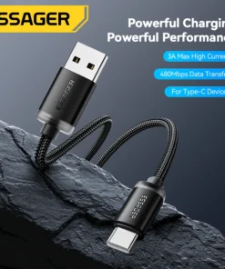 Alternative view of Essager 3A USB Type C Cable For Iphone 15 plus Huawei Mate60 P60 Fast Charging Wire USB-C Charger Data Cord For Xiaomi Samsung