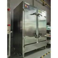 Alternative view of Stainless Steel Double Door Rice Steamer Cabinet - CE Certified Industrial Food Preparation Machine