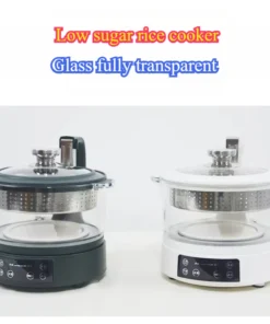 Smart Low Sugar Rice Cooker - 220V, Glass Inner Pot, Soup and Rice Separation