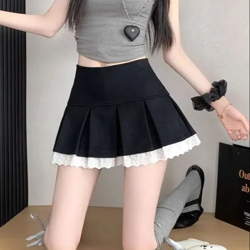 Alternative view of Flume A-Line Lace Pleated Skirt – Versatile Fashion Piece