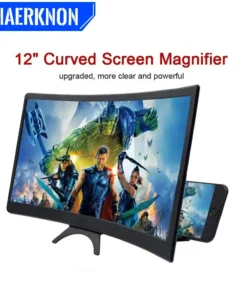 12-inch Curved3D HD Phone Screen Magnifier Movie Video Amplifier Holder Mobile Phone Mobile Phone Universal TV Drama Artifact