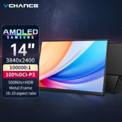 14" Portable OLED Monitor with 3840x2400 Resolution and 500 Nits HDR for Professionals