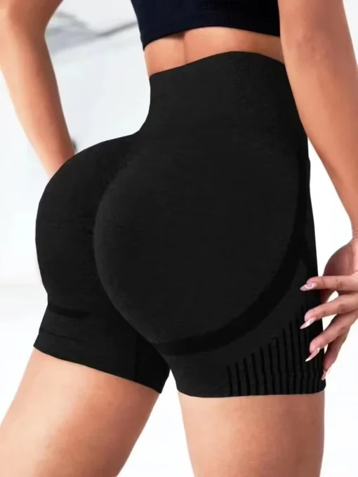 High Waisted Yoga Shorts for Women - Comfortable Fitness and Running Gym Shorts - Image 5