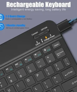 Alternative view of Bluetooth Keyboard for iPad 10th Generation iPad Pro 13 12 11 10 9 8 7 Inch iPad Air 13 11th iPad Mini Samsung Xiaomi Tablets