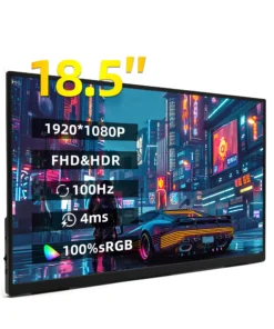 ZSUS 18-Inch 1080P Portable Monitor - 100Hz, 100% sRGB, HDR, Ideal for Xbox, PS4/5, Switch, and PC/Laptop