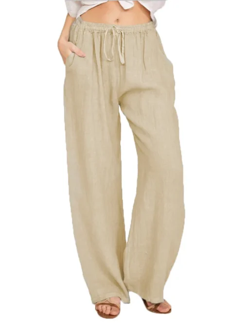 Loose Cotton Hemp Casual Pants with Comfortable Fit for Women in Summer and Autumn - Image 5