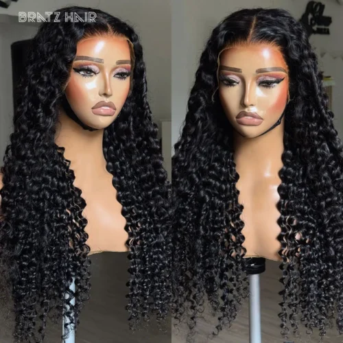 Glueless ready to wear Curly Natural Color Wig Human Hair 13x6 13x4 HD Lace Frontal Wigs for Woman Pre Plucked 360 Full Lace Wig
