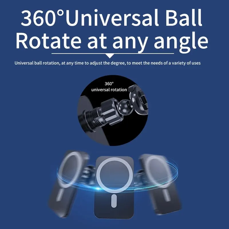 30W Magnetic Wireless Car Charger for iPhone - Fast Charging Phone Holder Stand - Image 5