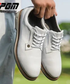 Alternative view of PGM Men's Golf Shoes with Anti Slip Studs, High Elasticity Cushioning, and Waterproof Block Sneakers XZ393
