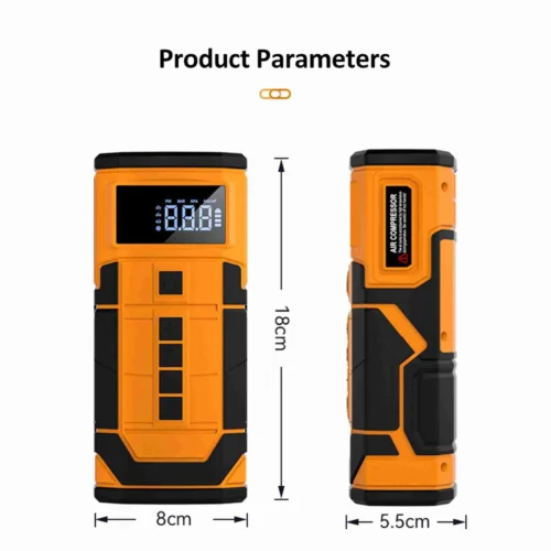 Alternative view of Car Jump Starter 600A Peak 150PSI 14.8V Cordless Lithium Ion Tire Inflator Emergency Power Starter