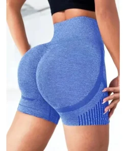 Women Yoga Shorts High Waist Workout Shorts Fitness Yoga Lift Butt Fitness Ladies Yoga Gym Running Short Pants Sportswear