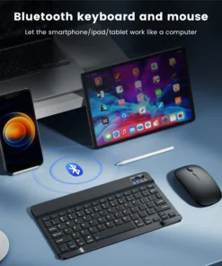 Alternative view of Ultra-Slim Bluetooth-compatible Keyboard Portable Mini Wireless Keyboard for iPad iPhone Tablet Phone Smartphone iOS Android Win