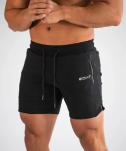 Men's Zip pocket sweatpants Fitness Gyms Shorts Men Summer Running Short Pants Male Jogger mesh Workout Beach sports short pants