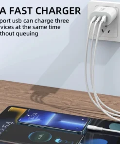 Alternative view of 40W USB C Charger Quick Charge EU US Plug PD USB-C Type C Fast USB QC 3.0 Charger for iPhone 14 Xiaomi Samsung Macbook