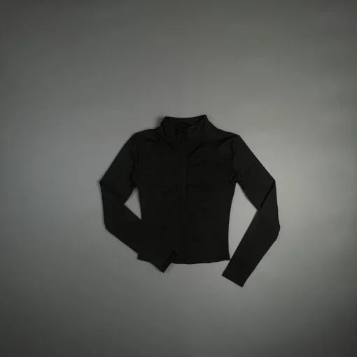 Yoga Jacket with Zipper Closure and Slimming Design for Women - Image 5