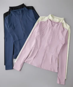 Yoga Clothes Windbreaker Sportswear Woman Running Long Sleeve Sweatshirt Sports Jackets Top Women Workout Tops Activewear