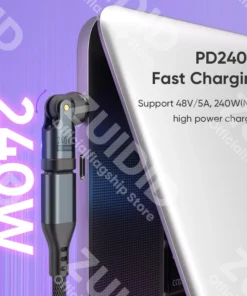 Alternative view of 9-Pin USB C to Type C Magnetic OTG Adapter PD240W USB C Fast Charging Data Converter for iPhone 15 16 MacBook Pro Samsung Xiaomi