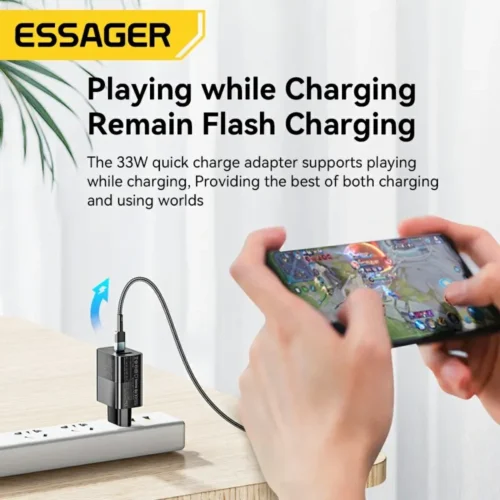Alternative view of Essager 33W GaN USB-C Charger with PD Fast Charging for iPhone and iPad