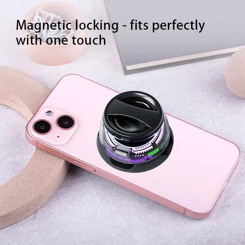 HOMEFISH Portable Bluetooth Speaker with RGB Lighting and Phone Holder - 7 Hours Playback - Image 4