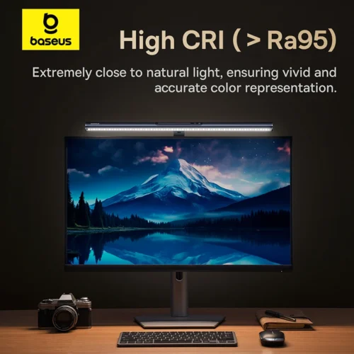 Alternative view of 【New Sale】Baseus Magnetic Computer Screen Light Desk Lamp Laptop Hanging USB Light Table Lamp LED Monitor Light Reading Light